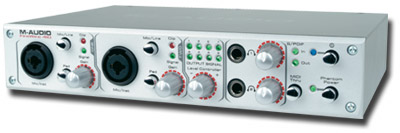 m audio firewire control panel